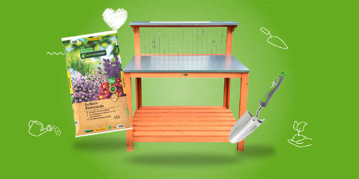 erdensack blumenkelle gartentisch gewinnspiel torffrei